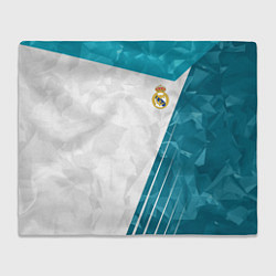 Плед флисовый FC Real Madrid: Abstract, цвет: 3D-велсофт