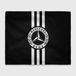Плед флисовый Mercedes-Benz Black, цвет: 3D-велсофт