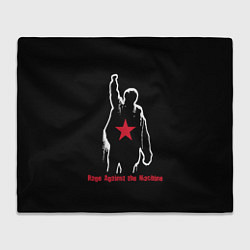 Плед флисовый Rage Against the Machine - album cover, цвет: 3D-велсофт