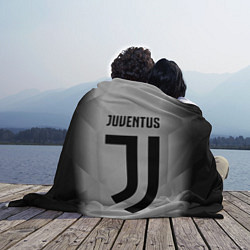 Плед флисовый FC Juventus: Silver Original, цвет: 3D-велсофт — фото 2
