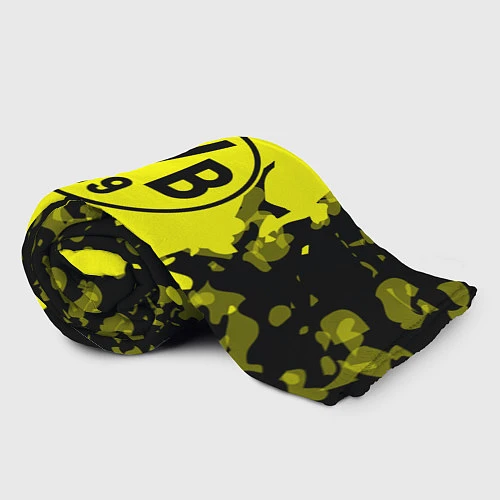 Плед FC Borussia Dortmund: Yellow & Black / 3D-Велсофт – фото 2