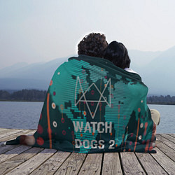 Плед флисовый Watch Dogs 2: Network Hack, цвет: 3D-велсофт — фото 2