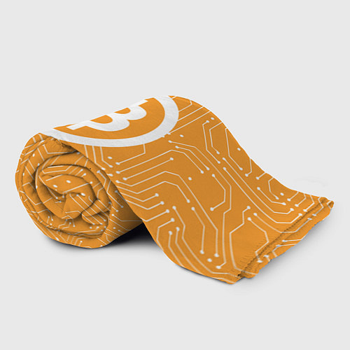 Плед Bitcoin: Orange Network / 3D-Велсофт – фото 2