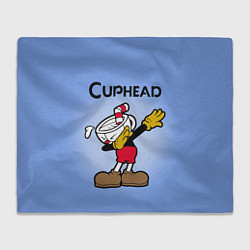 Плед флисовый Cuphead Dab, цвет: 3D-велсофт
