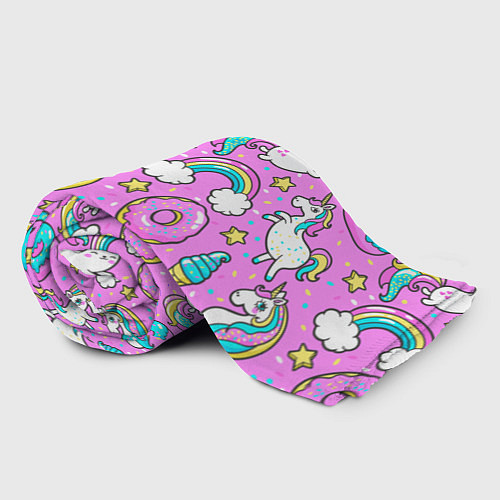 Плед Сказочные единороги / 3D-Велсофт – фото 2