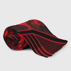 Плед флисовый CS:GO Red Camo, цвет: 3D-велсофт — фото 2