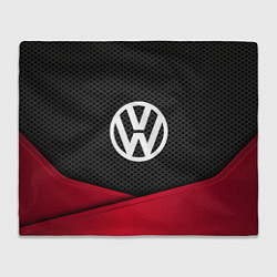 Плед флисовый Volkswagen: Grey Carbon, цвет: 3D-велсофт