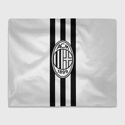 Плед флисовый AC Milan: Black & White, цвет: 3D-велсофт