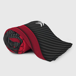 Плед флисовый Citroen: Red Carbon, цвет: 3D-велсофт — фото 2