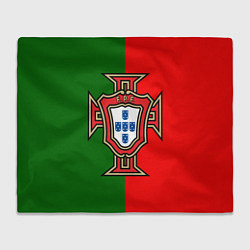 Плед флисовый Сборная Португалии, цвет: 3D-велсофт