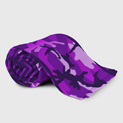 Плед флисовый Fitness: Camo Violet, цвет: 3D-велсофт — фото 2
