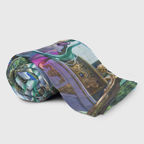 Плед Мика Хацуне в консерватории в наушниках / 3D-Велсофт – фото 2