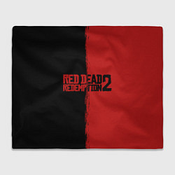 Плед флисовый RDD 2: Black & Red, цвет: 3D-велсофт