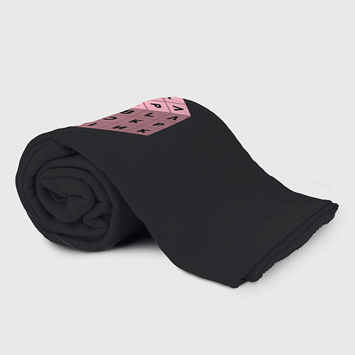 Плед Black Pink Cube / 3D-Велсофт – фото 2