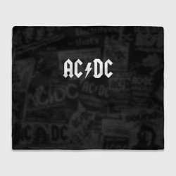 Плед флисовый AC/DC: Black Rock, цвет: 3D-велсофт