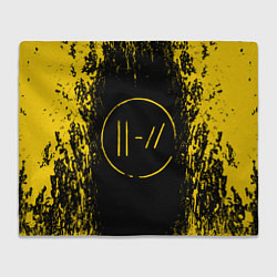 Плед флисовый 21 Pilots: Yellow & Black, цвет: 3D-велсофт