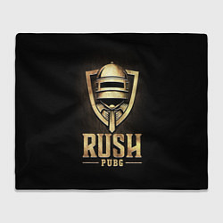 Плед флисовый Rush PUBG, цвет: 3D-велсофт