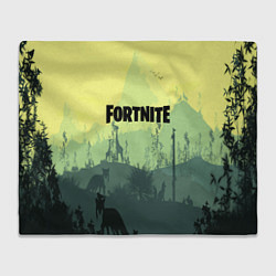 Плед флисовый Fortnite: Light Forest, цвет: 3D-велсофт
