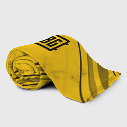 Плед флисовый PUBG: Yellow Trace, цвет: 3D-велсофт — фото 2