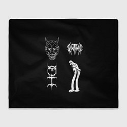 Плед флисовый Ghostemane: Mercury Sign, цвет: 3D-велсофт