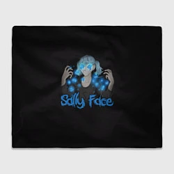 Плед флисовый Sally Face: Blue Magic, цвет: 3D-велсофт