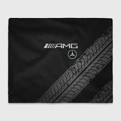 Плед флисовый Mercedes AMG: Street Racing, цвет: 3D-велсофт