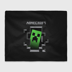 Плед флисовый Minecraft Creeper, цвет: 3D-велсофт