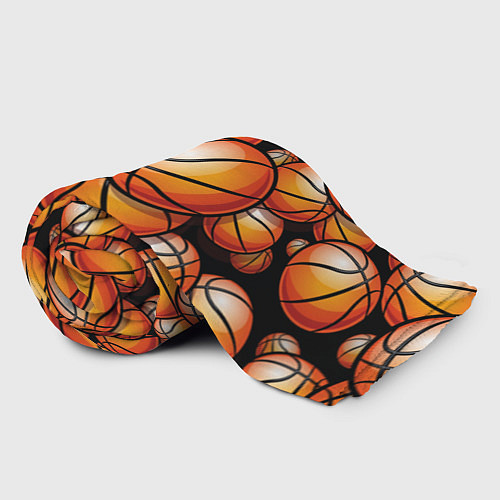 Плед Баскетбольные яркие мячи / 3D-Велсофт – фото 2