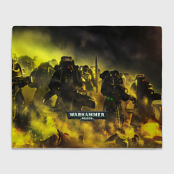 Плед флисовый Warhammer 40K - Космические Десантники, цвет: 3D-велсофт