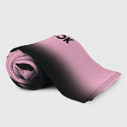 Плед флисовый Blackpink - розово-черный, цвет: 3D-велсофт — фото 2