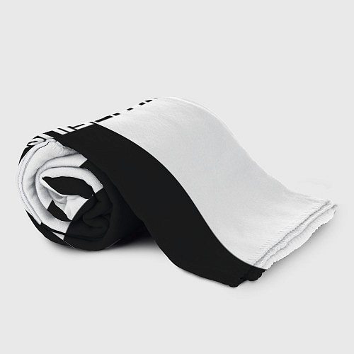 Плед BILLIE EILISH: White & Black / 3D-Велсофт – фото 2