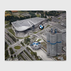 Плед флисовый BMW city, цвет: 3D-велсофт