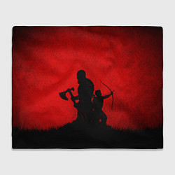 Плед флисовый God of War, цвет: 3D-велсофт