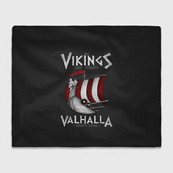 Плед флисовый Vikings Valhalla, цвет: 3D-велсофт