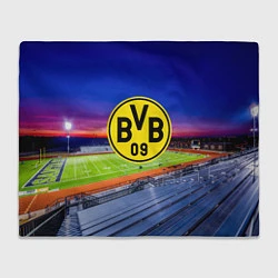 Плед флисовый FC Borussia, цвет: 3D-велсофт