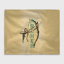 Плед флисовый Archer, цвет: 3D-велсофт