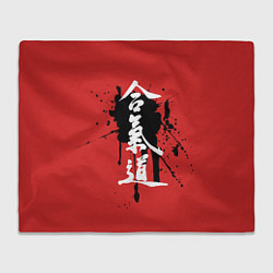 Плед флисовый Айкидо, цвет: 3D-велсофт