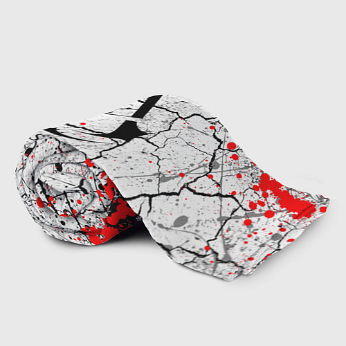 Плед Ассасин крид с красными каплями / 3D-Велсофт – фото 2
