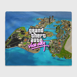 Плед флисовый GRAND THEFT AUTO:VICE CITY, цвет: 3D-велсофт