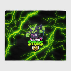 Плед флисовый BRAWL STARS VIRUS 8-BIT, цвет: 3D-велсофт