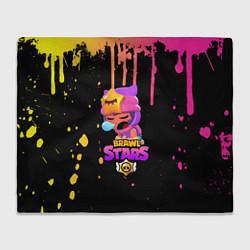 Плед флисовый BRAWL STARS SANDY, цвет: 3D-велсофт