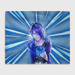 Плед флисовый Аниме Роза, цвет: 3D-велсофт