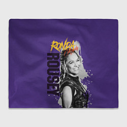 Плед флисовый Ronda Rousey, цвет: 3D-велсофт