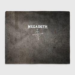 Плед флисовый Megadeth, цвет: 3D-велсофт