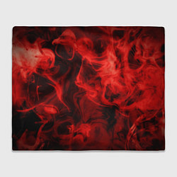Плед флисовый Красный дым, цвет: 3D-велсофт