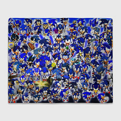 Плед флисовый All of Sonic, цвет: 3D-велсофт