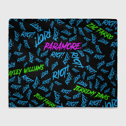 Плед флисовый Paramore RIOT!, цвет: 3D-велсофт