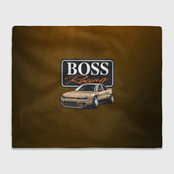 Плед флисовый Boss Racing, цвет: 3D-велсофт