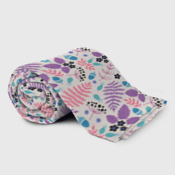 Плед флисовый Forest leaves invert, цвет: 3D-велсофт — фото 2