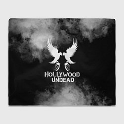 Плед флисовый Hollywood Undead, цвет: 3D-велсофт